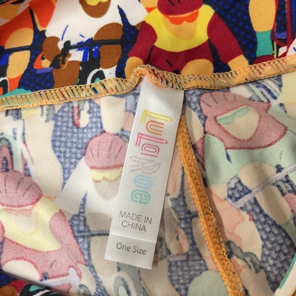 LuLaRoe OS Bicycle Cycling Racing Leggings NWT - Picture 4 of 5